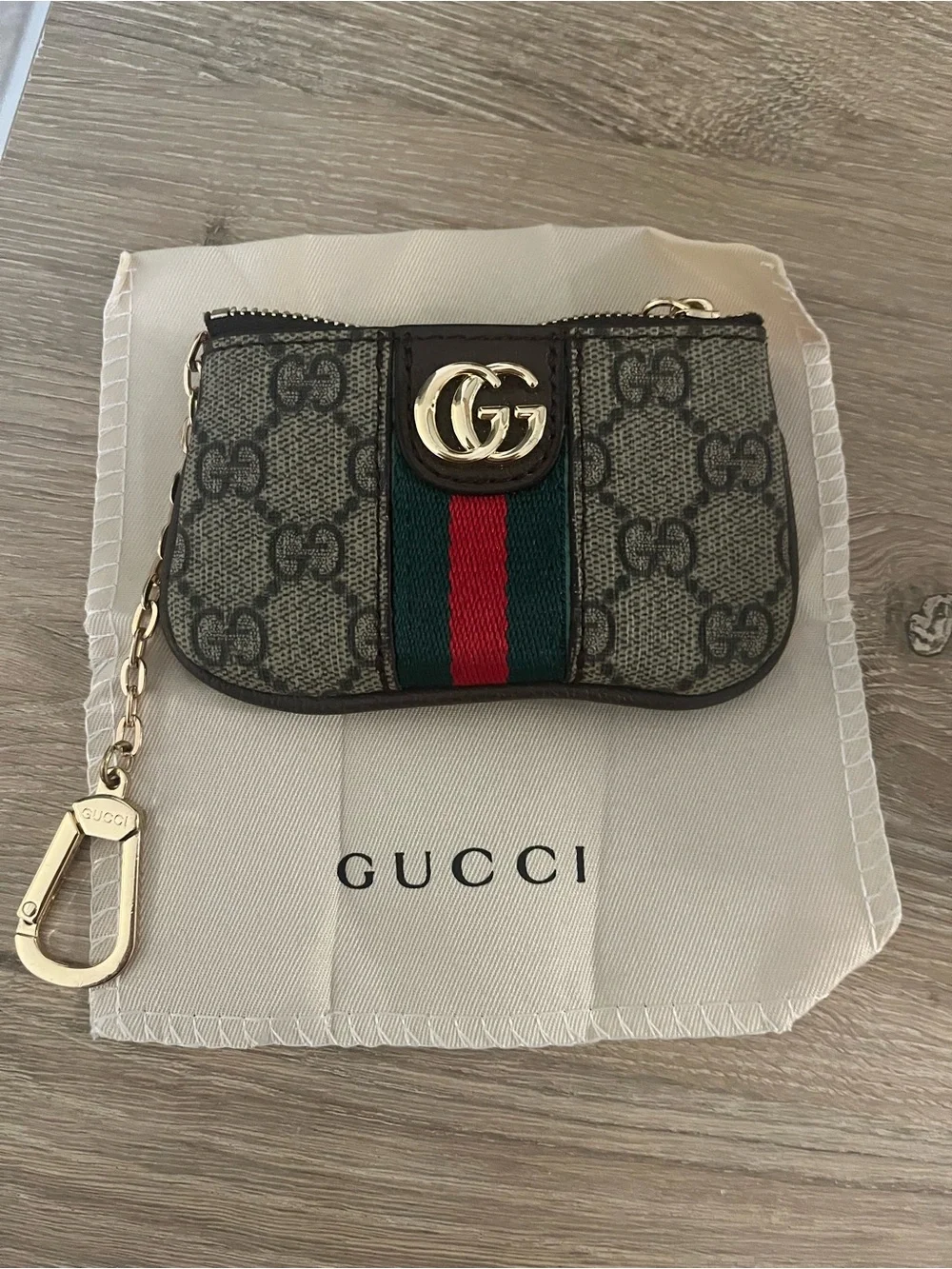 GG SUPREME OPHIDIA COIN PURSE WITH KEY HOOK - Picture 3 of 5
